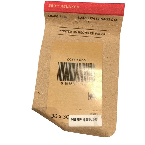 LEVIS 550 Relaxed 36 x 30 Stretch Men's Jeans Loose through the Thigh - Picture 5 of 6